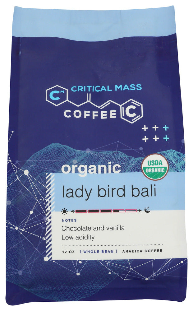 CRITICAL MASS COFFEE LLC COFFEE WB LADY BIRD BALI - 12 OZ