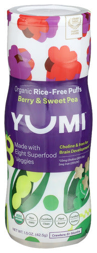 YUMI PUFFS BERRY SWEET PEA - 1.5 OZ