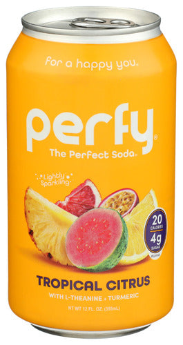 Perfy Soda Sf Tropical Citrus, 12 FO.