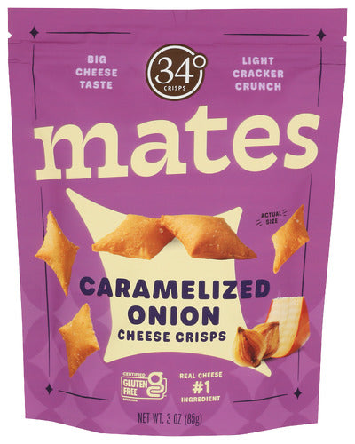 34 Degrees 
Crisps Carmelizd Onn Mts, 3 OZ.