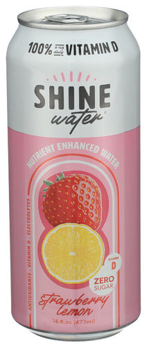 SHINEWATER WATER ENHCD STRAWB LEMON - 16 FO