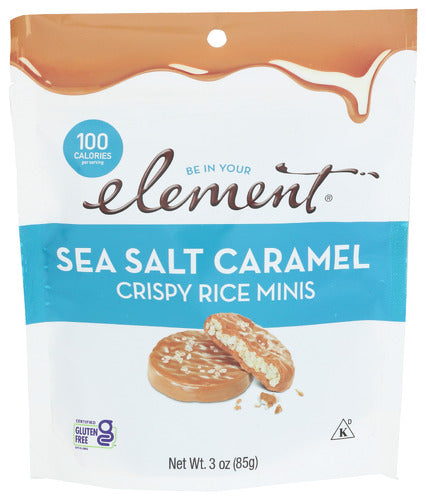 ELEMENT SNACKS CAKE RICE SEA SALT CARML - 3 OZ