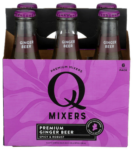 Q Tonic Soda Ginger Beer 6Pk, 40.2 FO