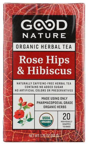 GOOD NATURE TEA HIBISCUS ROSEHIPS - 1.76 OZ