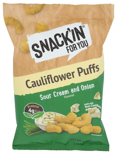 SNACKIN FOR YOU PUFF CLFWLR SR CRM ONION - 4 OZ