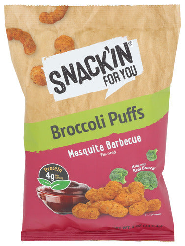 SNACKIN FOR YOU PUFF BRCCL MESQUITE BBQ - 4 OZ