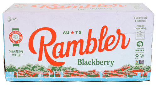 Rambler Water Spkl Blkberry 8Pk, 96 FO.