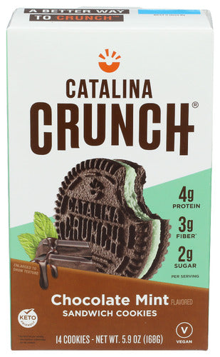 Catalina Crunch 
Cookie Sandwch Mint Choc, 5.92 OZ.