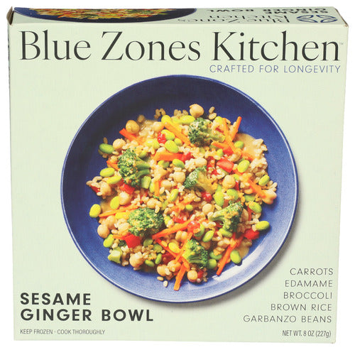 BLUE ZONES KITCHEN BOWL SESAME GINGER - 8 OZ