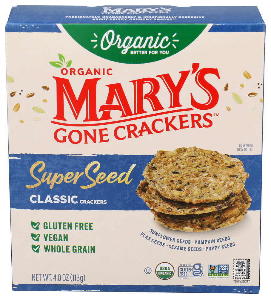 MARYS GONE CRACKERS CRACKER CLASSIC SPR SEED - 4 OZ