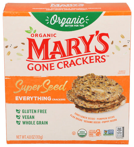 MARYS GONE CRACKERS CRACKER EVERYTHNG SPR SD - 4 OZ