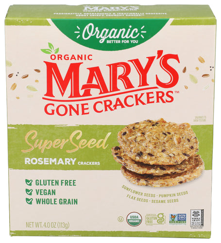 MARYS GONE CRACKERS CRACKER ROSEMARY SPR SD - 4 OZ
