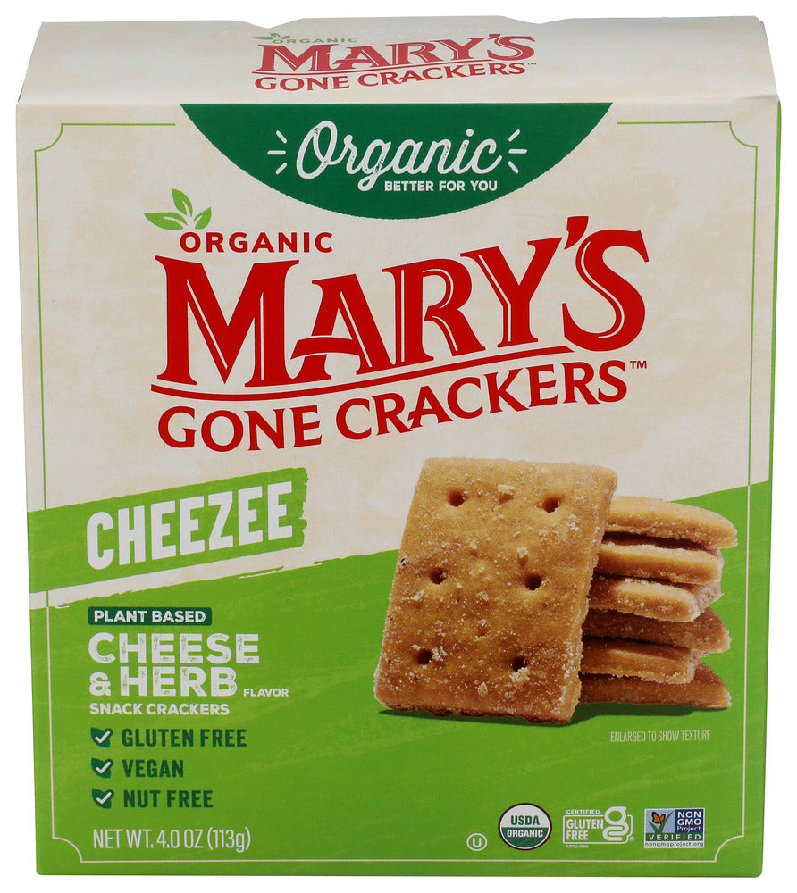 MARYS GONE CRACKERS CRACKER CHEEZEE CHS HERB - 4 OZ