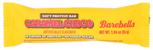 Barebells Soft Protein Bars Caramel Choco - Pack of 1 - Protein Snacks with 16g of High Protein - Fluffy Chocolate Protein Bar with 2g of Total Sugars - Soft Protein Snack & Breakfast Bars