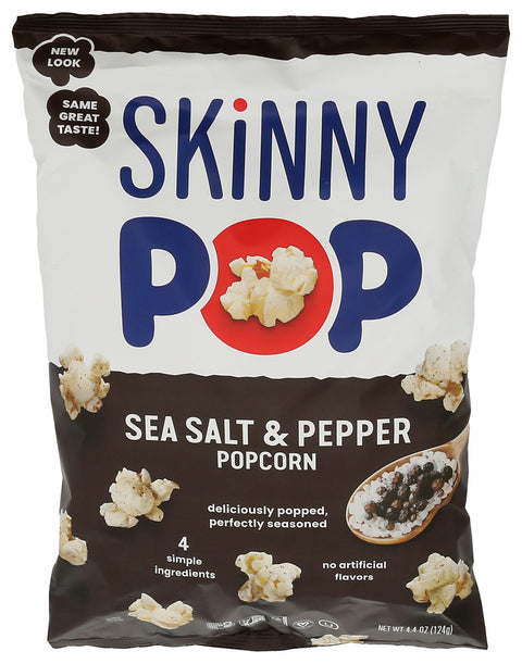 SKINNY POP POPCORN BLK PPPR S SLT - 4.4 OZ