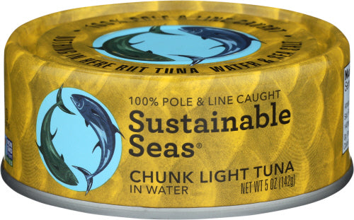 SUSTAINABLE SEAS TUNA LT CHUNK IN WATER - 5 OZ