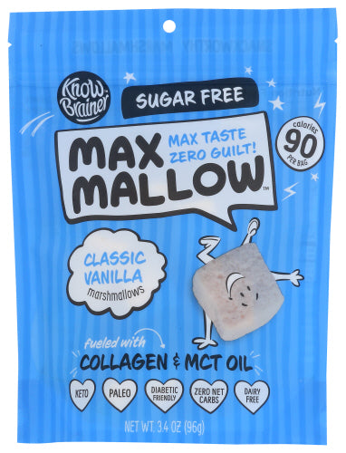 KNOW BRAINER FOODS MARSHMALLOWS CLASSC VNLLA - 96 GM