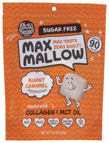 KNOW BRAINER FOODS MARSHMALLOWS BURNT CARML - 96 GM