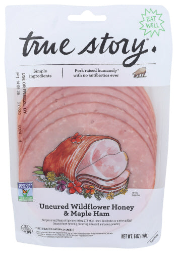 TRUE STORY HAM UNCRD HONEY & MAPLE - 6 OZ