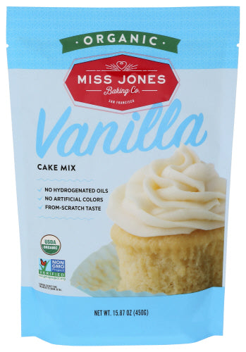 MISS JONES BAKING CO MIX CAKE VANILLA - 15.87 OZ