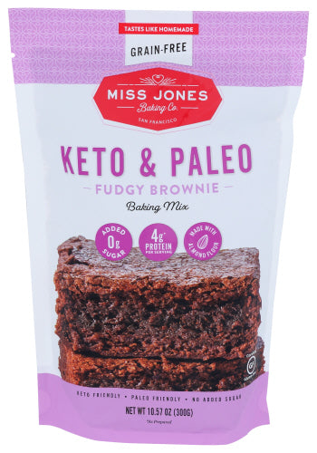 MISS JONES BAKING CO MIX BROWNIE - 10.57 OZ