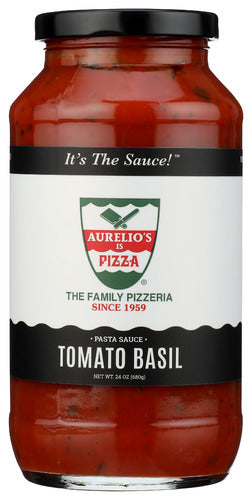 Aurelios Pizza 
Sauce Pasta Tomato Basil, 24 OZ.