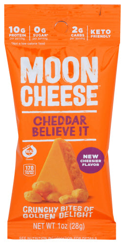 MOON CHEESE CHEESE SNACK CHEDDAR - 1 OZ