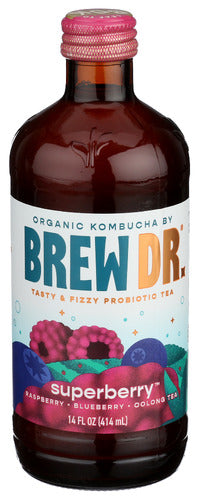BREW DR KOMBUCHA KOMBUCHA SUPERBERRY - 14 FO