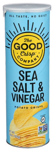 THE GOOD CRISP COMPANY CRISPS SEA SALT & VINEGAR - 5.6 OZ