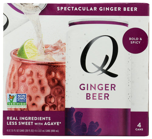 Q Tonic Ginger Beer 4Pk, 30 FO.