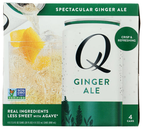 Q Tonic Ginger Ale 4Pk, 30 FO.