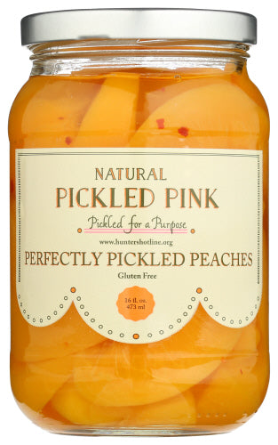 Pickled Pink Foods Llc Peaches Pickled, 16 OZ.