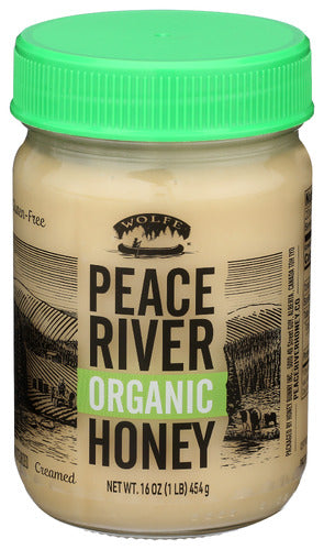 Peace River Honey Honey Creamed Organic, 16 OZ.