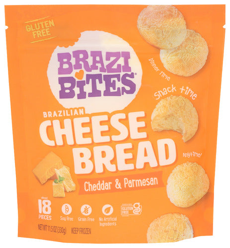 BRAZI BITES BREAD CHEESE CHDDR PARM - 11.5 OZ