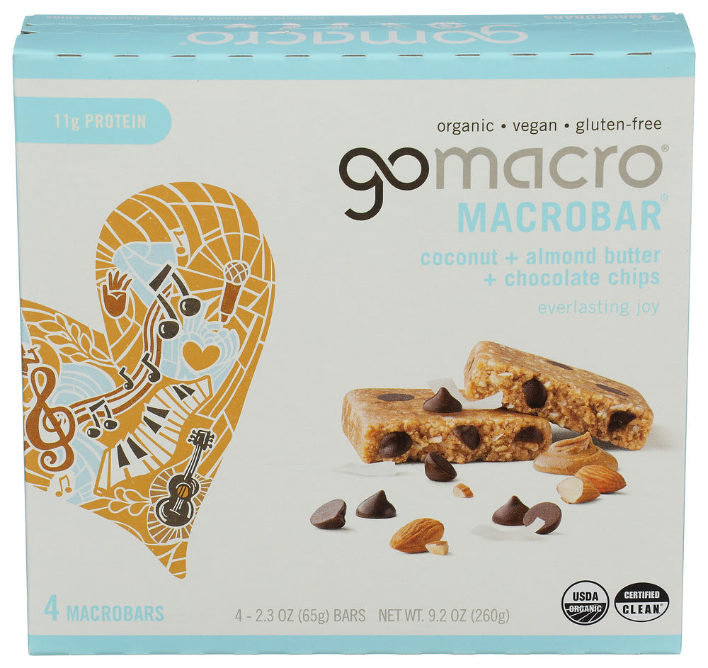 GOMACRO BAR CCNT ALMND BTR CH CHP - 9.2 OZ