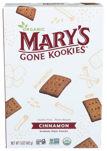 MARYS GONE CRACKERS COOKIES GRAHAM CINNAMON - 5 OZ
