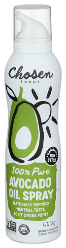 Chosen Foods
Oil Avocado Spray Pure, 140 ML.