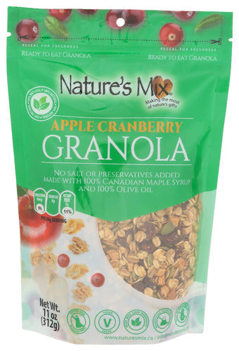 Natures Mix Granola Apple Cranberry, 11 OZ.