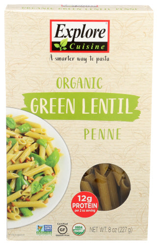 EXPLORE CUISINE PASTA GREEN LENTIL PENNE - 8 OZ