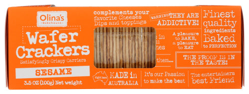 Olinas Bakehouse Crackers Wafer Sesame, 3.5 OZ.