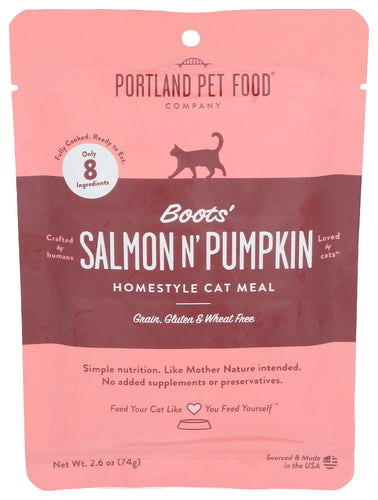 Portland Pet Food Company Meal Cat Salmon N Pmpkn, 2.6 OZ.
