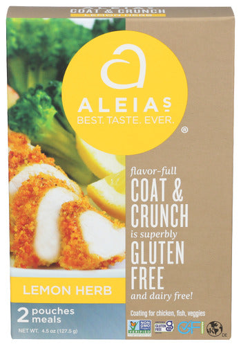 Aleias 
Herb Lemon Coat N Crunch, 4.5 OZ.
