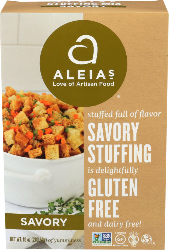 Aleias
Stuffing Mix Savory Gf, 10 OZ.