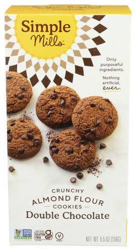 SIMPLE MILLS COOKIES CRNCHY DBL CHOC C - 5.5 OZ