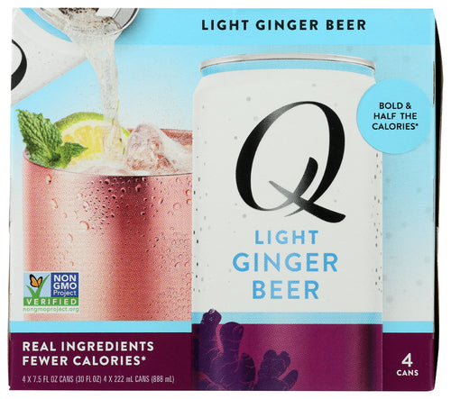 Q Tonic Mixer Ginger Beer Lte 4Pk, 30 FO.
