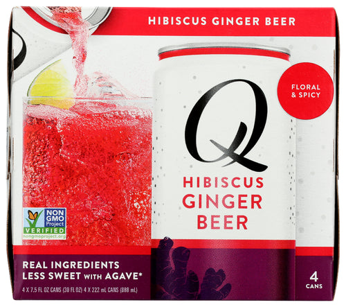 Q Tonic Beer Hibiscus Ginger 4Pk, 30 FO.
