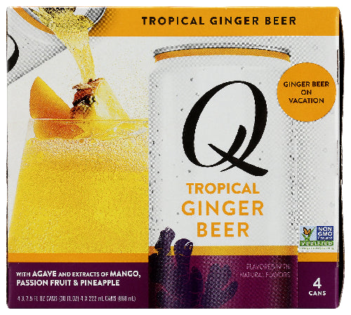 Q Tonic Beer Ginger Tropical, 30 FO.