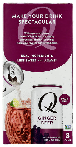 Q Tonic Mixer Ginger Beer 8Pk, 60 FO.