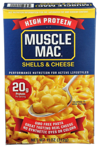 Muscle Mac Shells N Chse High Protei, 11 OZ.