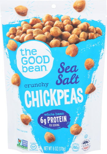 THE GOOD BEAN CHICKPEA SNK SEASLT - 6 OZ